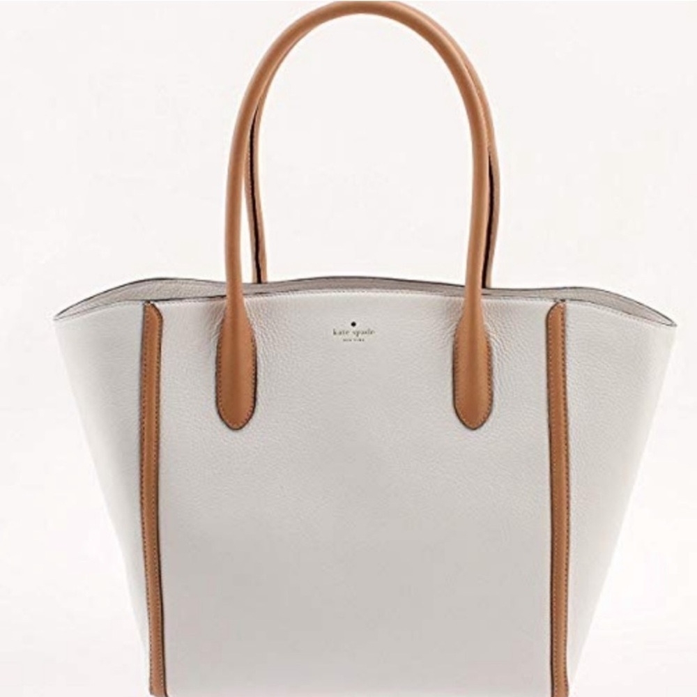 Kate Spade Leather Cream Tote